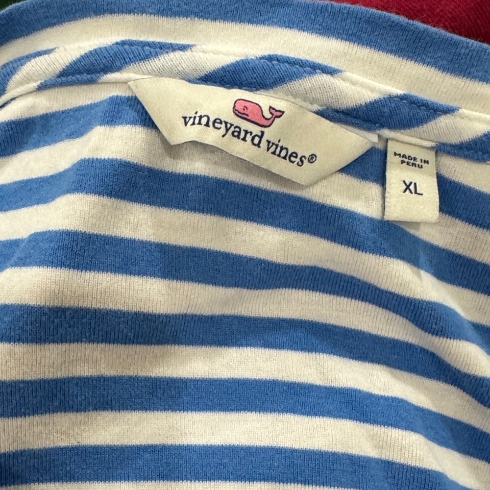 Vineyard Vines Classic Blue and White Tee